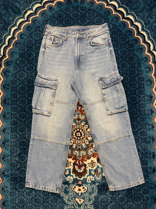 H&M Blue Cargo Jeans - 12