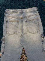 H&M Blue Cargo Jeans - 12