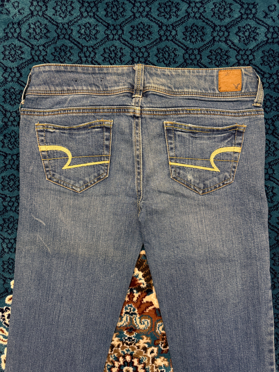 American Eagle Blue Slim Boot Stretch Jeans - 4