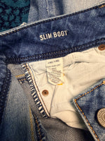 American Eagle Blue Slim Boot Stretch Jeans - 4