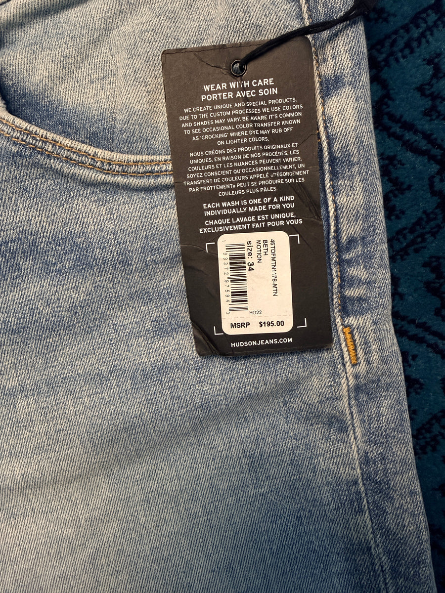 Hudson Los Angeles Blue Petit Bootcut Jeans Tagged - 34