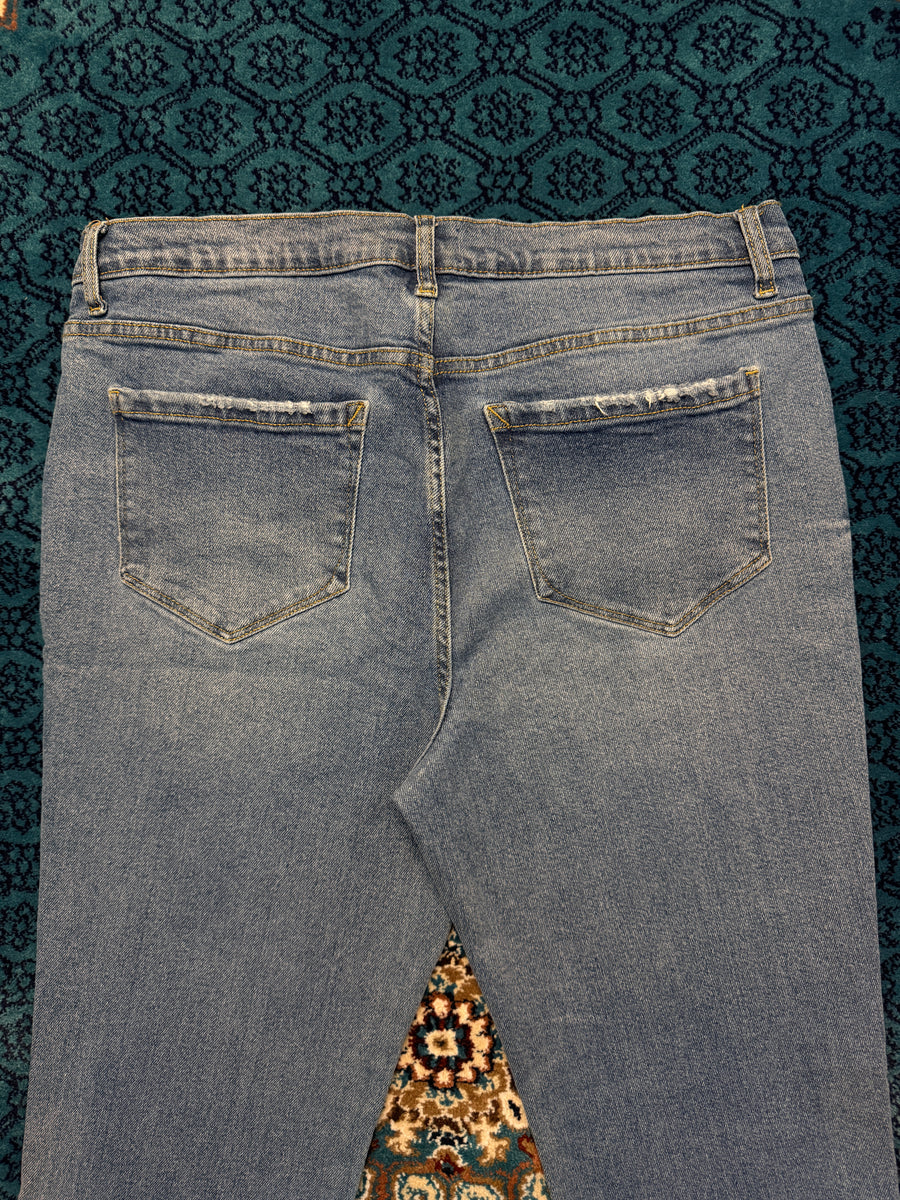 Kensie Jeans Blue High Rise Bootcut Jeans - 32
