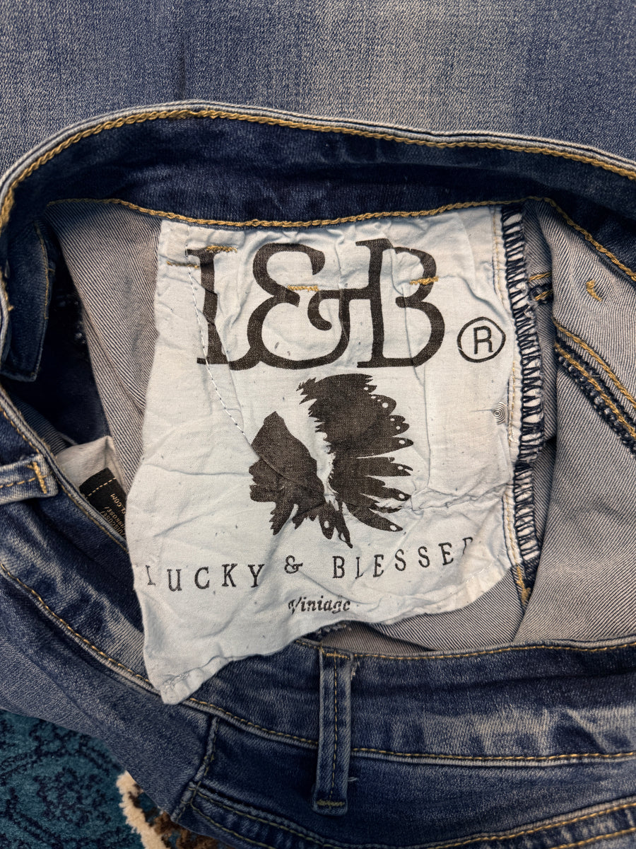 Lucky & Blessed Blue Flared Jeans - 10