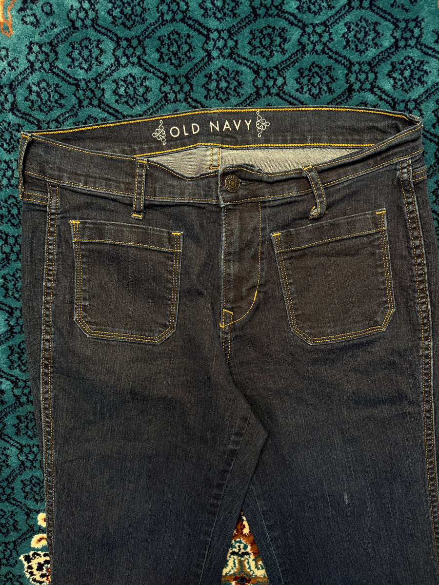 Old Navy Blue Flared Jeans - 8