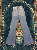 Flying Monkey Blue Flared Jeans Distressed - 25