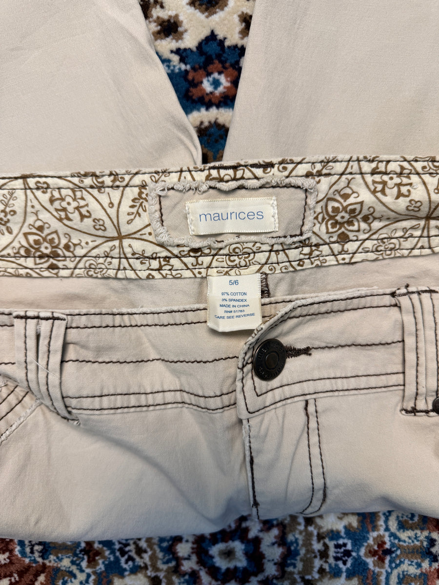 Maurices Beige Flared Jeans - 5