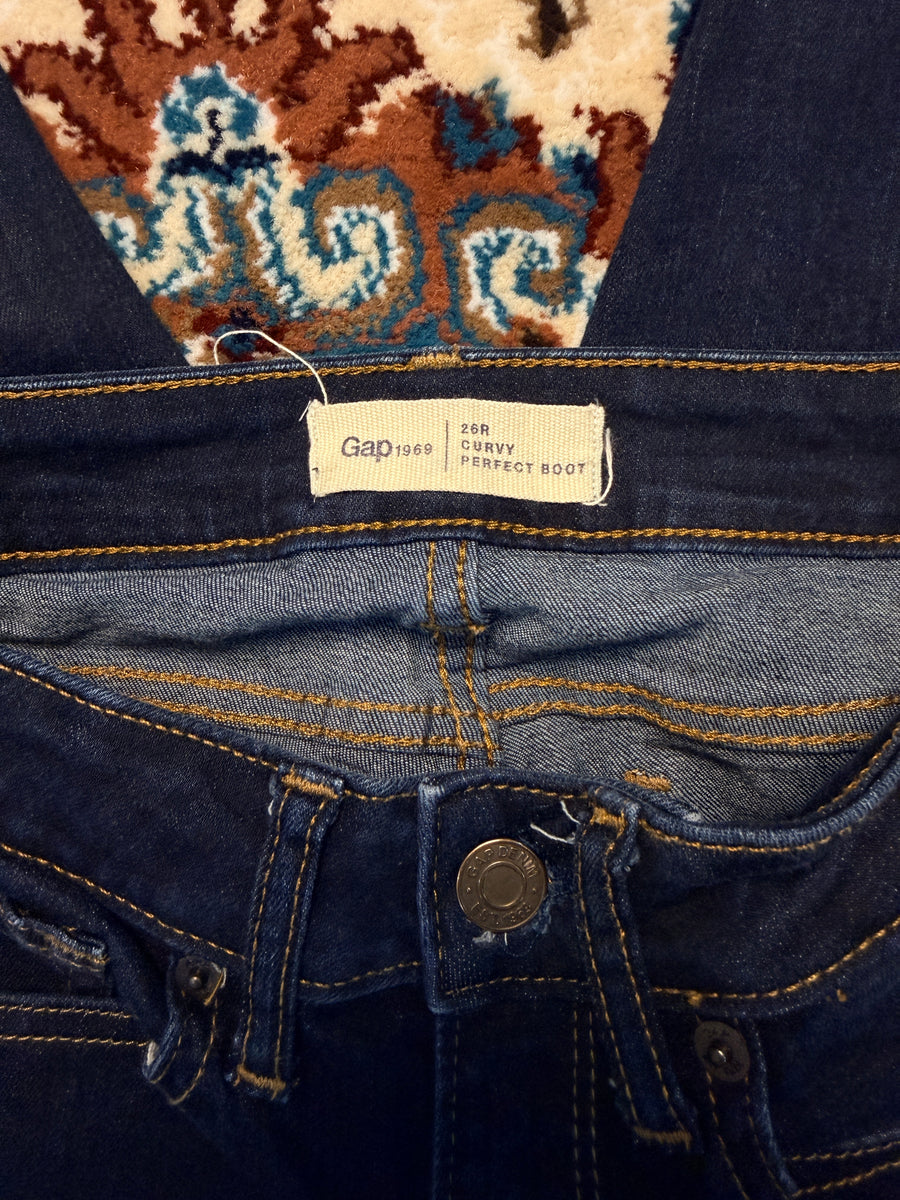 Gap Blue Curvy Perfect Boot Jeans - 26