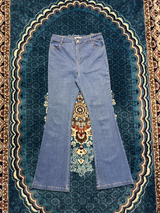 Wild Honey Blue Flared Jeans - M