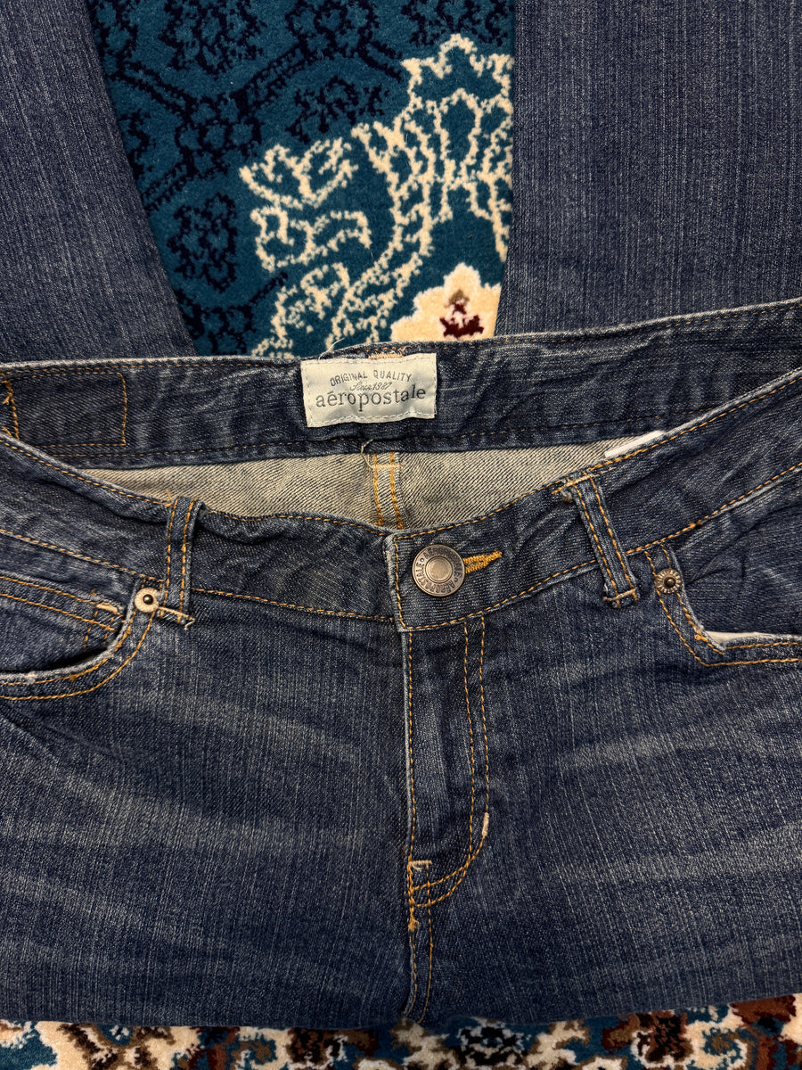 Aeropostale Blue Hailey Flared Jeans - 5/6