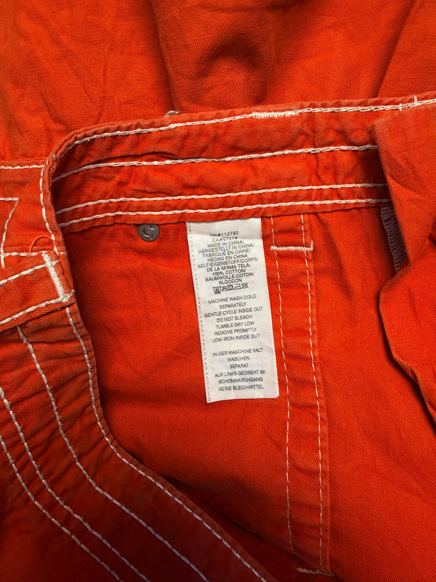 True Religion Red Straight Fit Jeans - 32