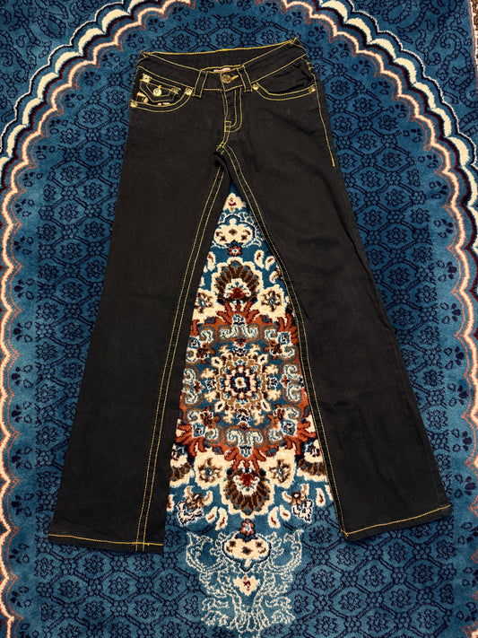 True Religion Black Bootcut Jeans - 26