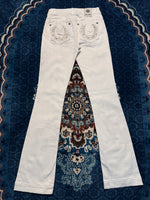 Miss Me White Mid Rise Bootcut Jeans - 25