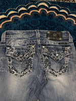 Miss Me Blue Signature Rise Bootcut Jeans - 25
