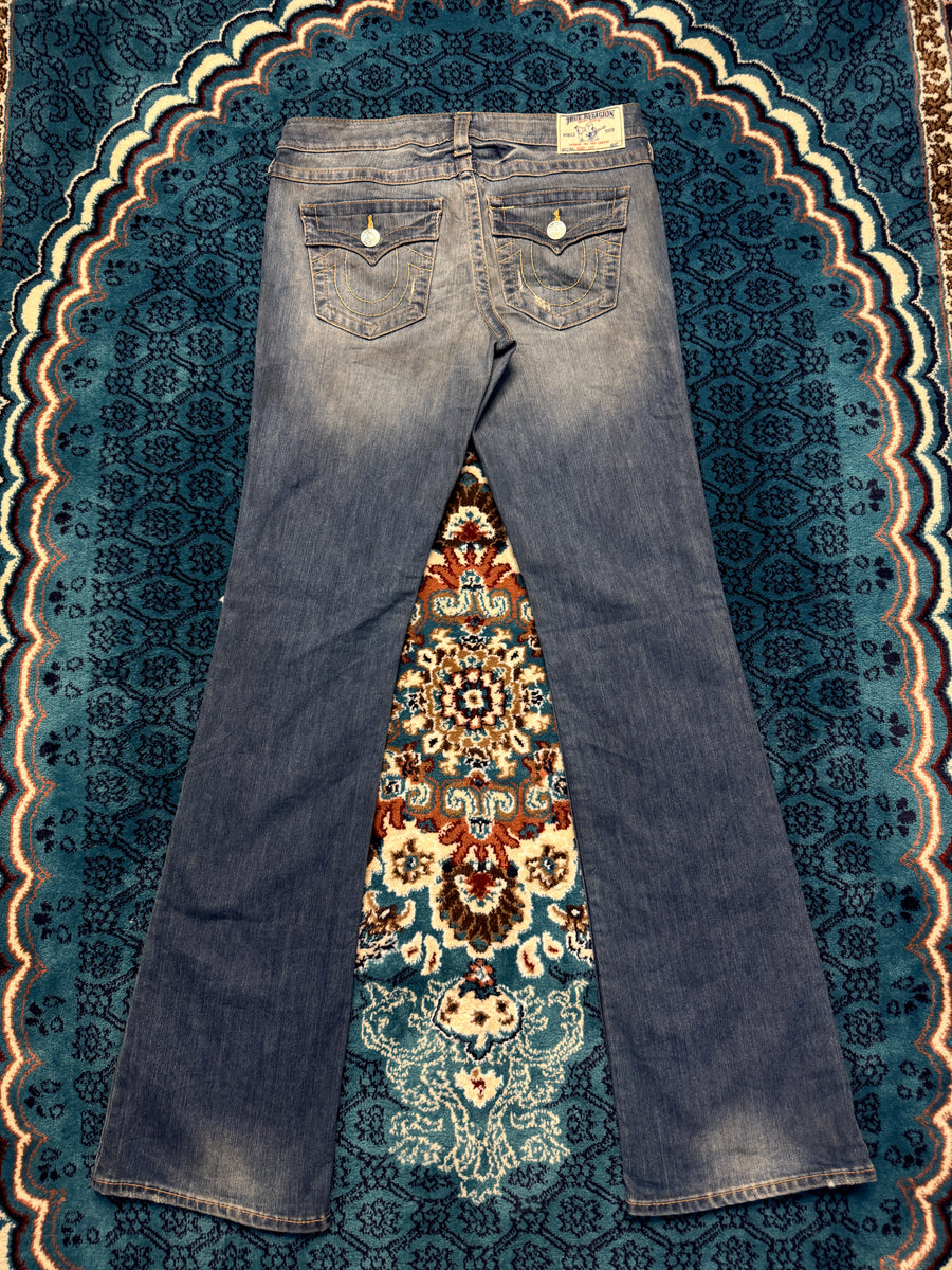 True Religion Blue Bootcut Jeans - 28