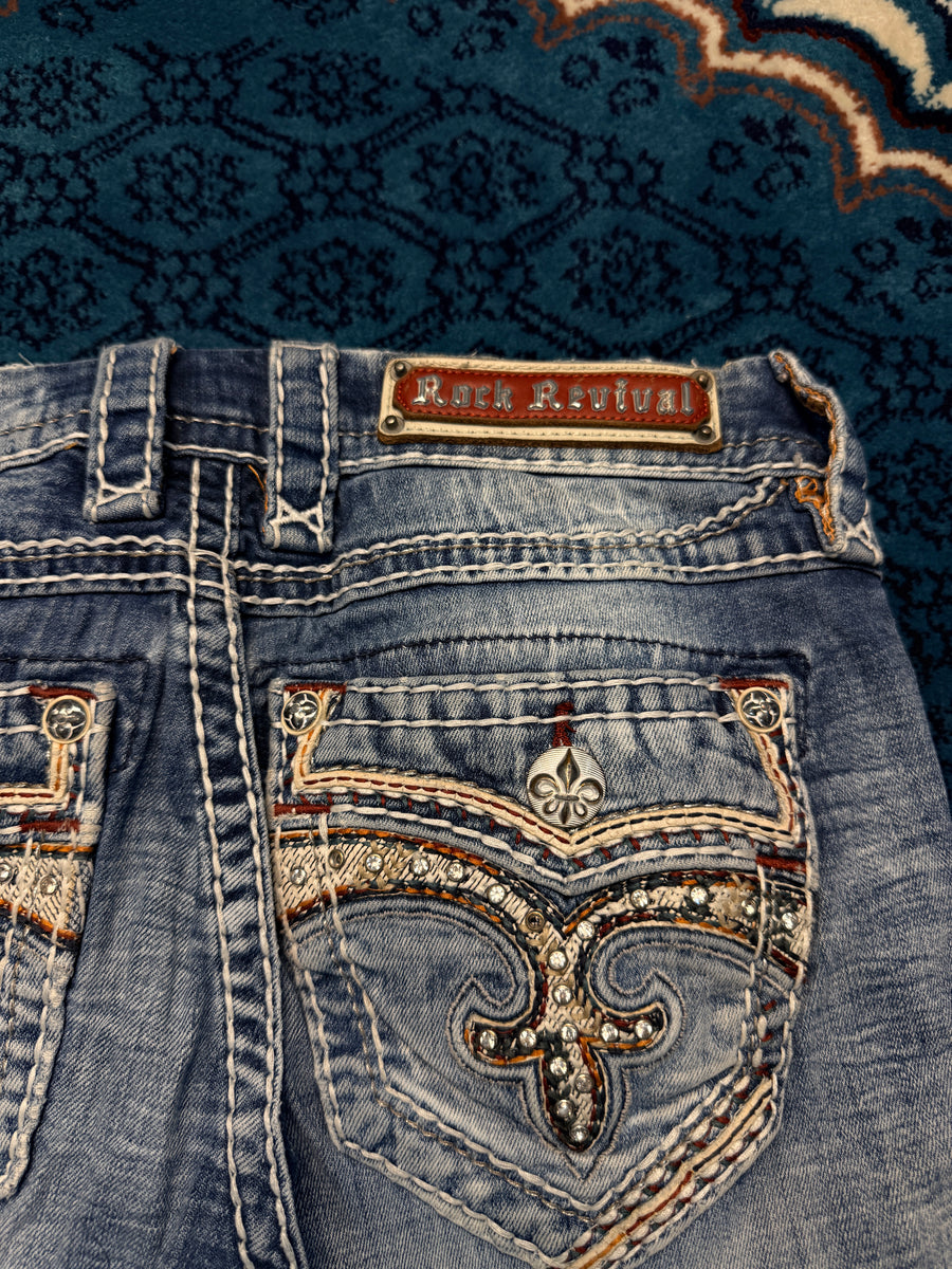 Rock Revival Blue Bootcut Jeans - 26
