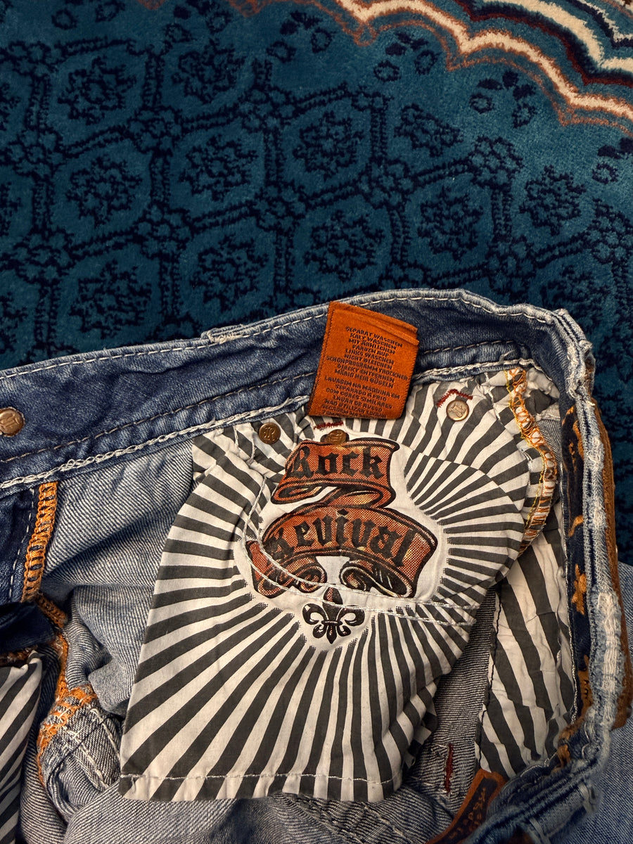 Rock Revival Blue Bootcut Jeans - 26