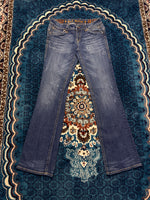 Rock Revival Blue Bootcut Jeans Distressed - 30