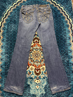 Rock Revival Blue Bootcut Jeans Distressed - 30