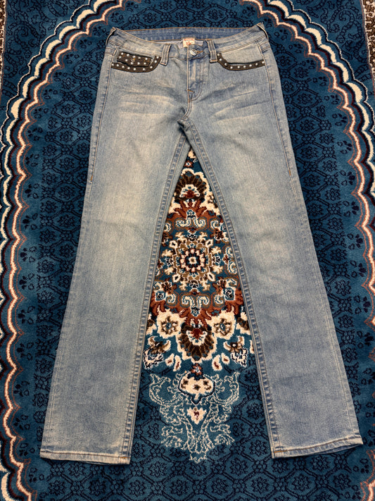 True Religion Blue Bootcut Jeans - 32