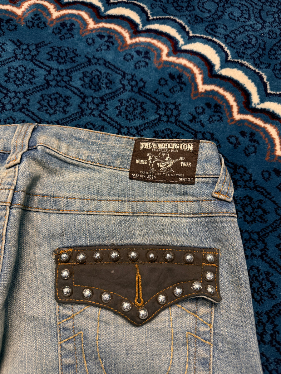 True Religion Blue Bootcut Jeans - 32