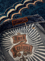 Rock Revival Blue Relaxed Straight Fit Jeans - 36