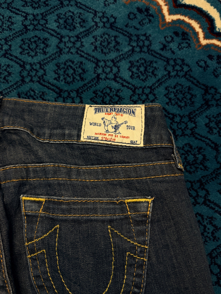 True Religion Blue Straight Fit Jeans - 28