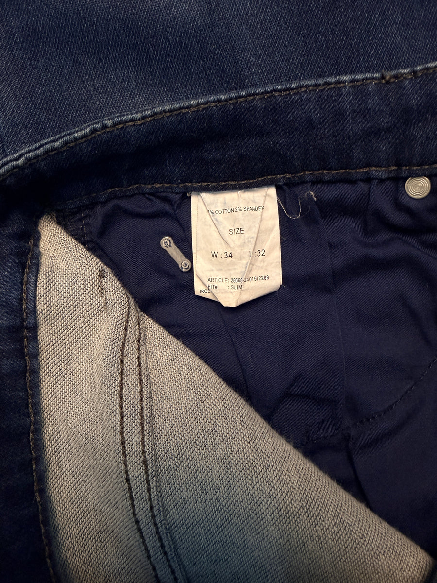 Pierre Cardin Blue Slim Fit Jeans - 34