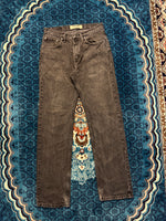 Wrangler Black Straight Fit Jeans Distressed - 30