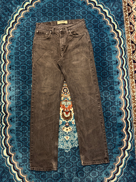 Wrangler Black Straight Fit Jeans Distressed - 30
