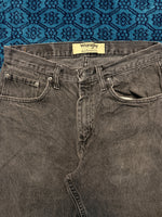 Wrangler Black Straight Fit Jeans Distressed - 30