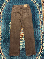 Wrangler Black Straight Fit Jeans Distressed - 30