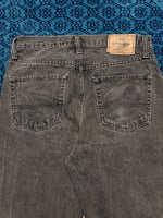 Wrangler Black Straight Fit Jeans Distressed - 30