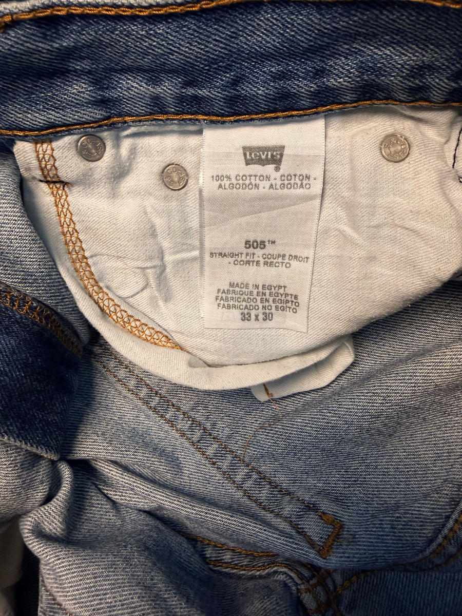 Levi's Blue 505 Regular Straight Jeans - 33