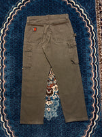 Wrangler Army Green Riggs Workwear Jeans - 32