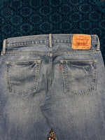Levi's Blue 514 Low Rise Straight Fit Jeans - 33