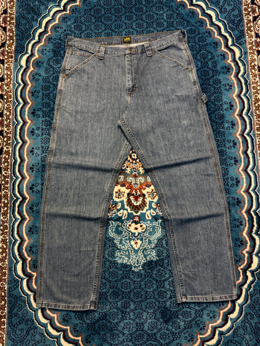 Lee Blue Dungaree Style Loose Fit Jeans - 38