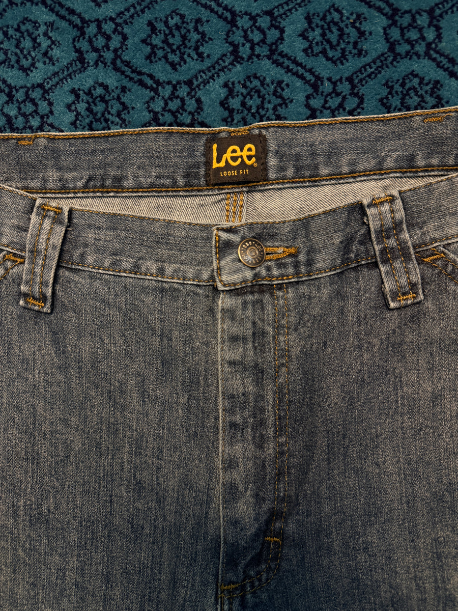 Lee Blue Dungaree Style Loose Fit Jeans - 38
