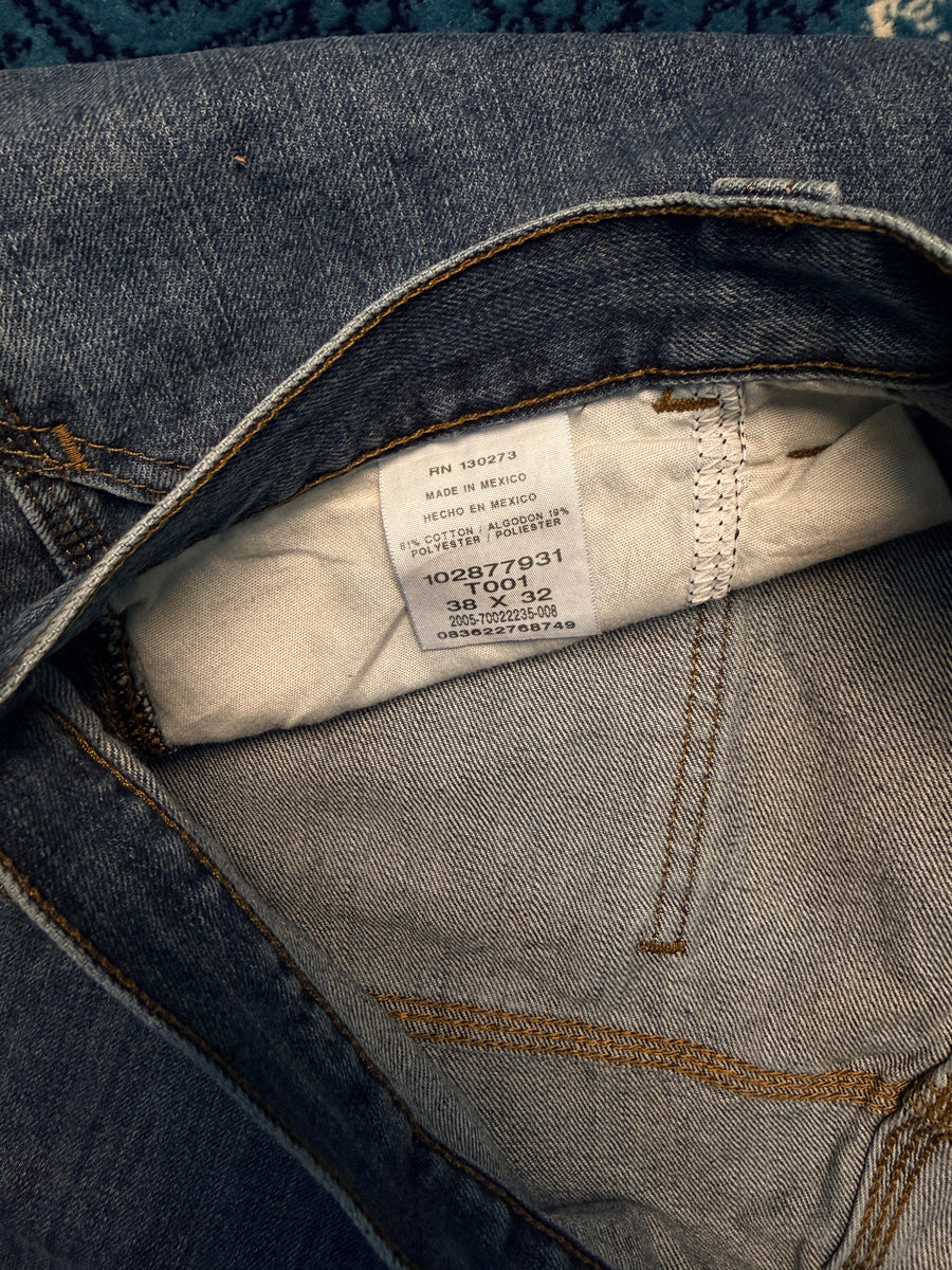 Lee Blue Dungaree Style Loose Fit Jeans - 38