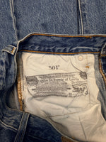 Levi's Blue 501 Straight Fit Jeans - 28