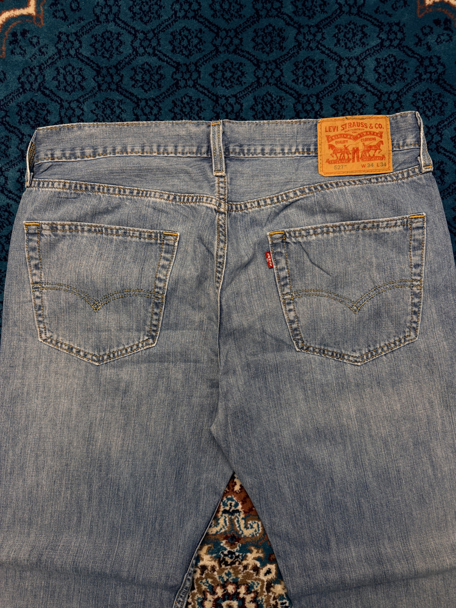 Levi's Blue 527 Slim Bootcut Jeans - 34
