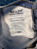 Levi's Blue 527 Slim Bootcut Jeans Washed - 34