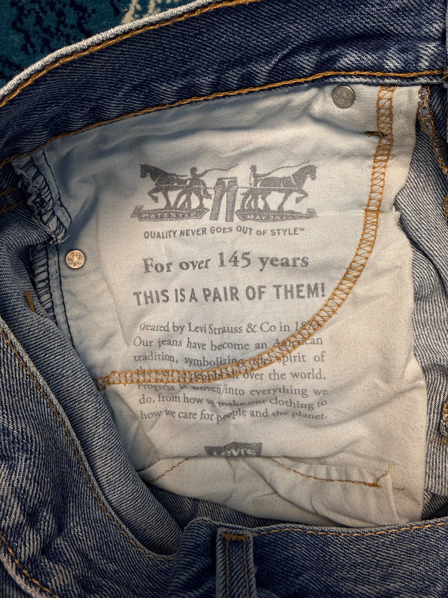 Levi's Blue 505 Regular Straight Fit Jeans - 32