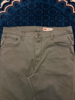 Wrangler Army Green Straight Fit Jeans - 34