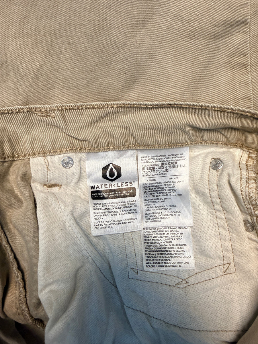 Levi's Brown 514 Low Rise Straight Fit Jeans - 34