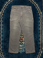 Carhartt Grey Relaxed Fit Jeans Distressed - 36