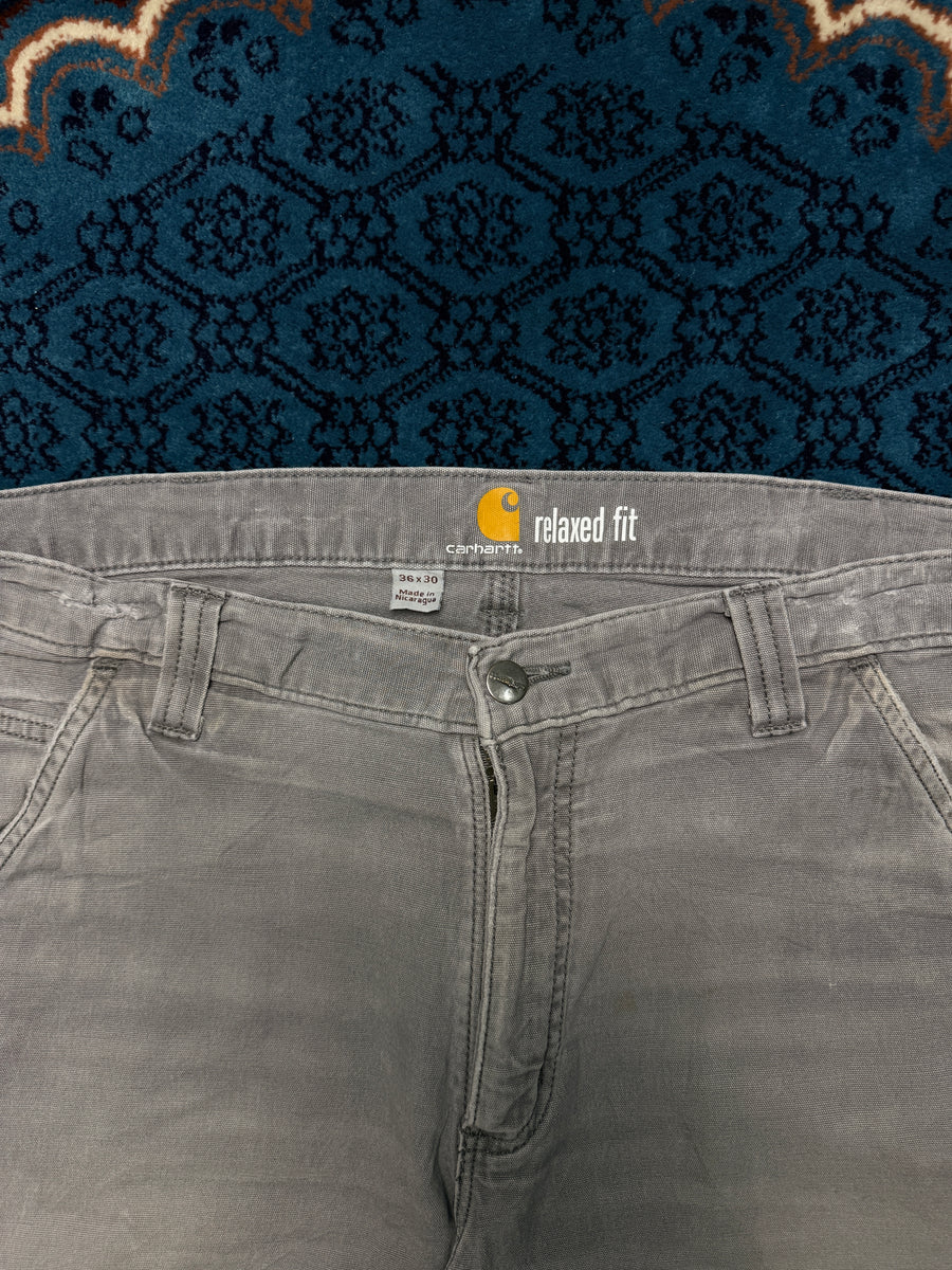 Carhartt Grey Relaxed Fit Jeans Distressed - 36