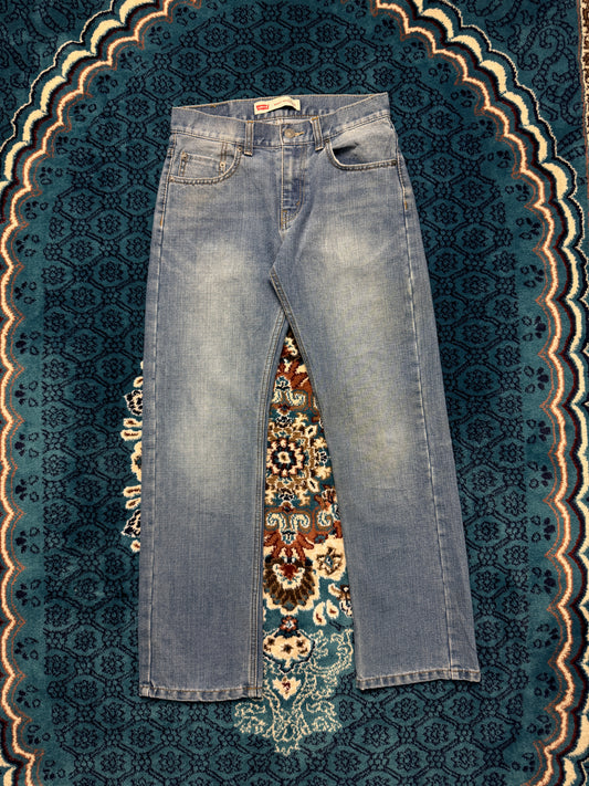 Levi's Blue 505 Regular Straight Fit Jeans - 27