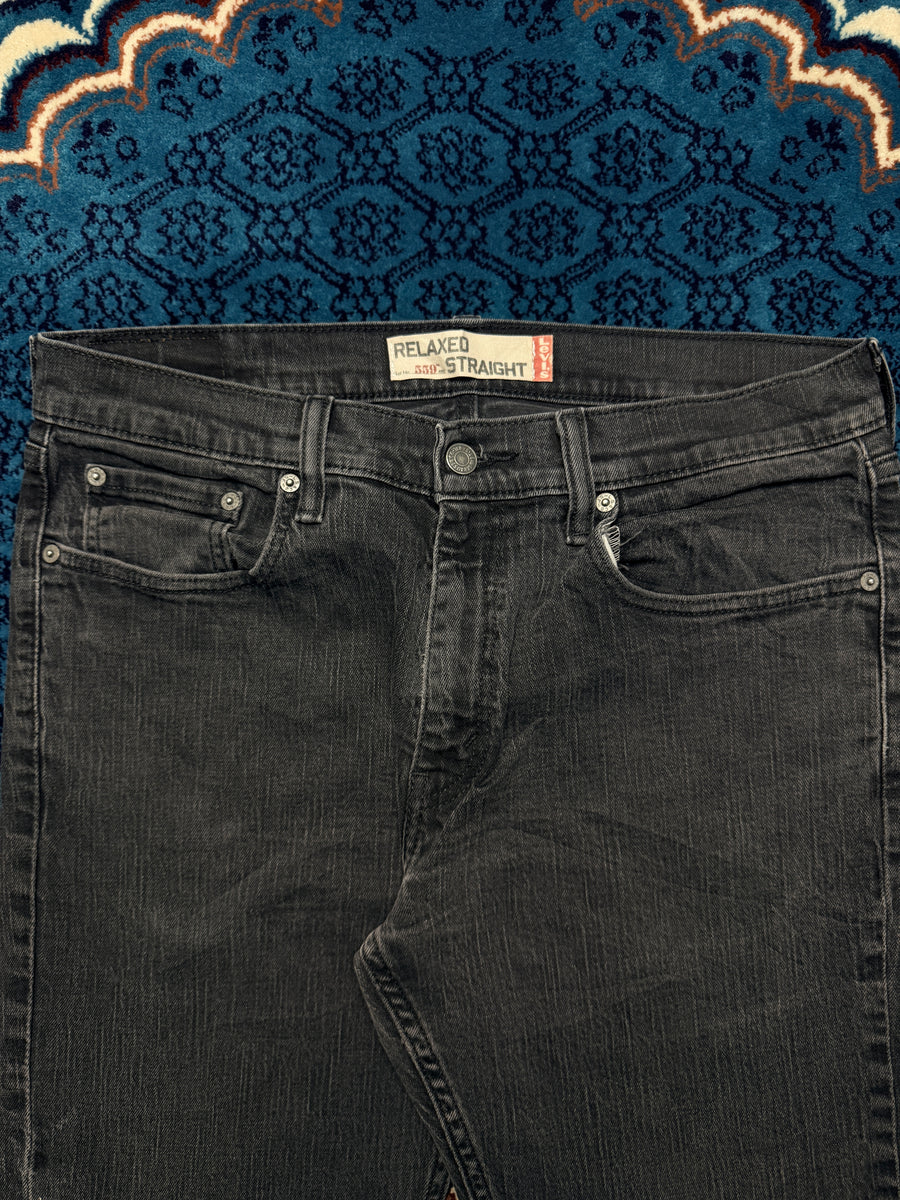 Levi's Black 559 Relaxed Straight Jeans - 33