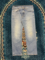 Levi's Blue 505 Faded Straight Fit Jeans - 34
