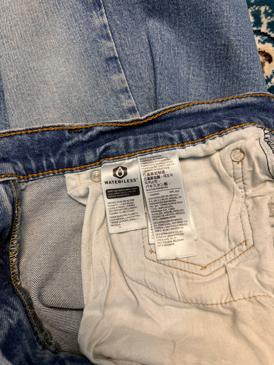 Levi's Blue 505 Faded Straight Fit Jeans - 34